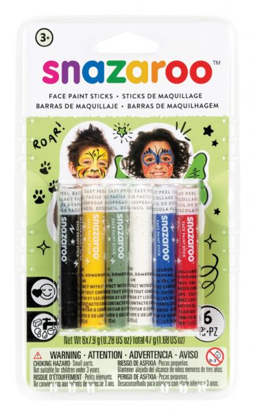 Face Painting 6-Stick Primary Set