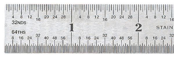 6" Vocational Stainless Steel Ruler