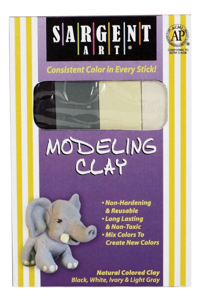 Non-Hardening Modeling Clay Natural 4-Pack