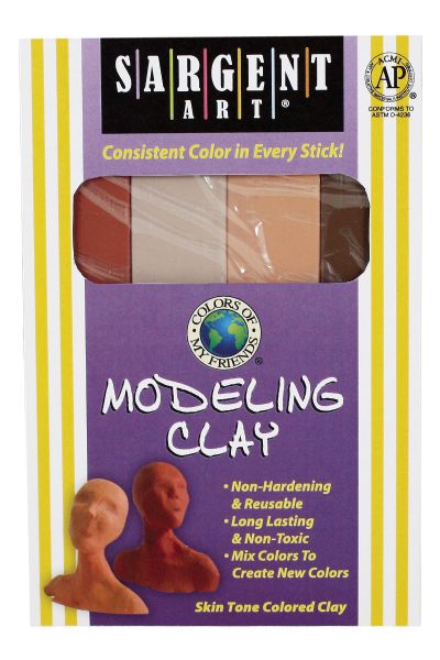 Non-Hardening Modeling Clay Skintones 4-Pack