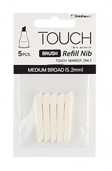 5-Pack Medium Broad Chisel 5.2mm Replacement Nib