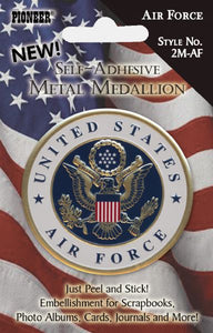 Self-Adhesive Metal Military Medallion Air Force