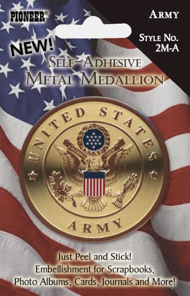 Self-Adhesive Metal Military Medallion Army