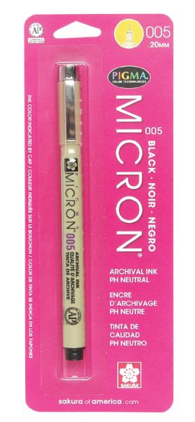 Black Fine Line Design Pen .20mm