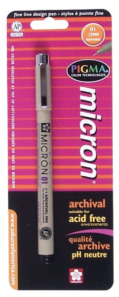 Black Fine Line Design Pen .25mm