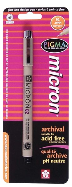 Black Fine Line Design Pen .30mm