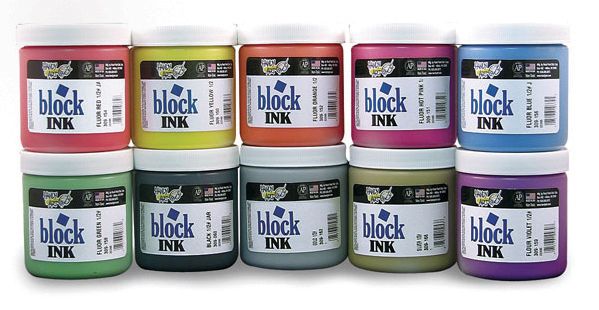 Block Printing Ink Fluorescent Violet