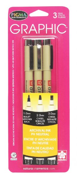 Black Graphic Drawing Pen