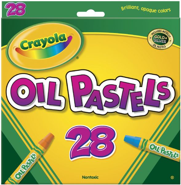 Hexagonal Oil Pastel 28-Color Set