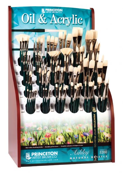 Good Chinese Bristle Oil and Acrylic Brush Display