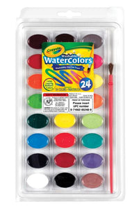 Washable Watercolor 24-Color Set