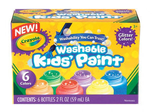 Washable Paint 6-Color Glitter Set