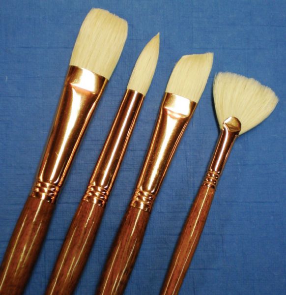 Best Refine Natural Bristle Oil and Acrylic Brush Flat 12