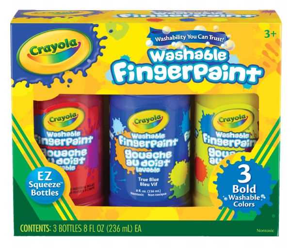 Washable Fingerpaint Primary Set