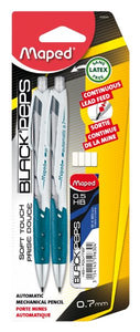 Black'Peps Soft Touch .7mm Mechanical Pencil 2-Pack