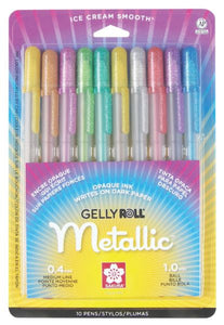Metallic Gel Pen 10-Pack
