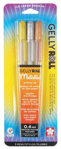 Metallic Gel Pen 3-Pack