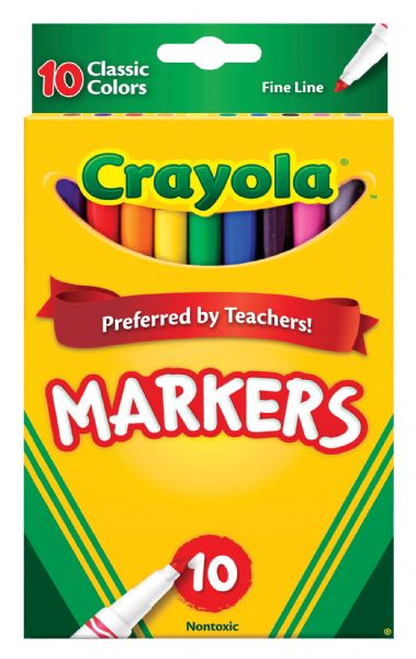 Classic Marker Fine Line 10-Color Set