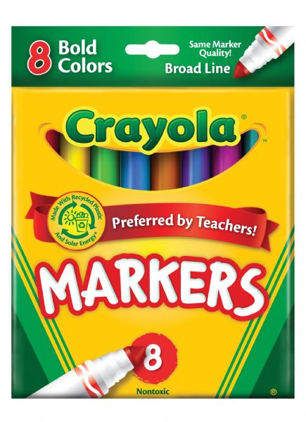 Broad Line Bold 8-Color Marker Set