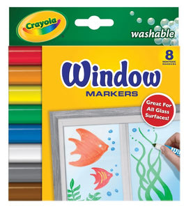 Washable Window Marker 8-Color Set