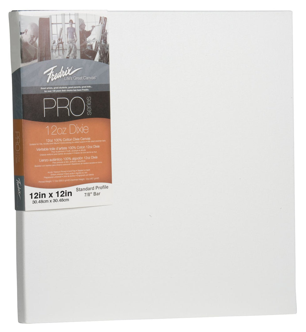 12 x 12 Stretched Canvas Standard Bar 7/8"