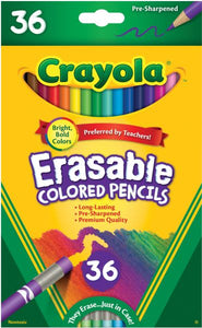 Erasable Colored Pencils 36-Color Set