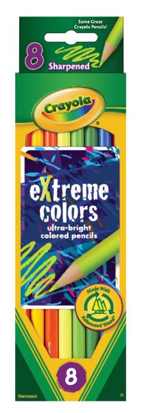 Extreme Colors Colored Pencil 8-Color Set