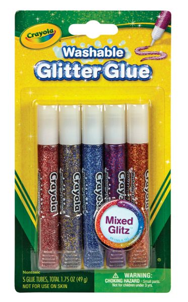 Washable Glitter Glue Intense 5-Color Set