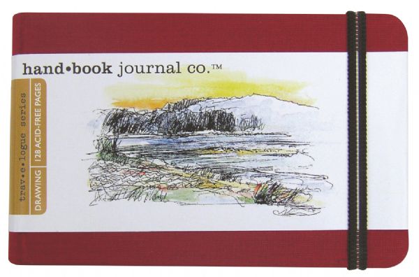 Artist Journal 3.5" x 5.5" Pocket Landscape Vermillion Red