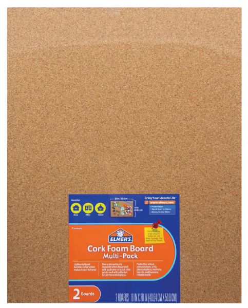 Cork Foam Board 16"x20" 2-Pack