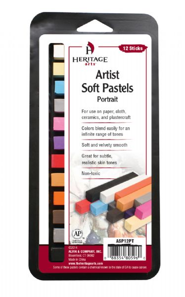 Artist Soft Portrait 12-Color Pastel Set
