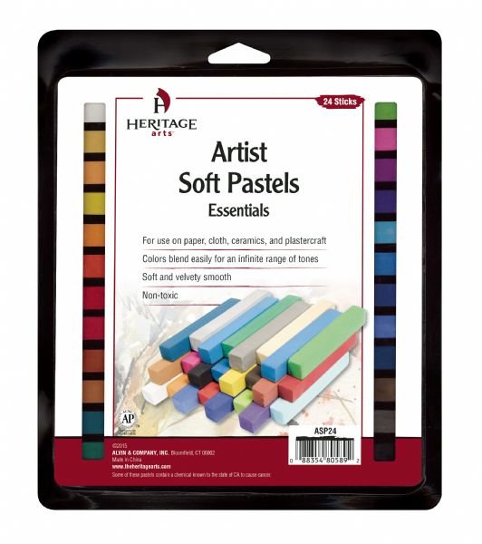 Artist Grade Soft Essential 24-Color Pastel Set