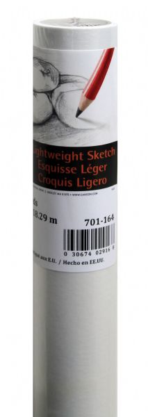 18" x 20yd Sketch Roll White