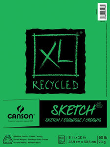 9&quot; x 12&quot; Recycled Sketch Pad (Fold Over)