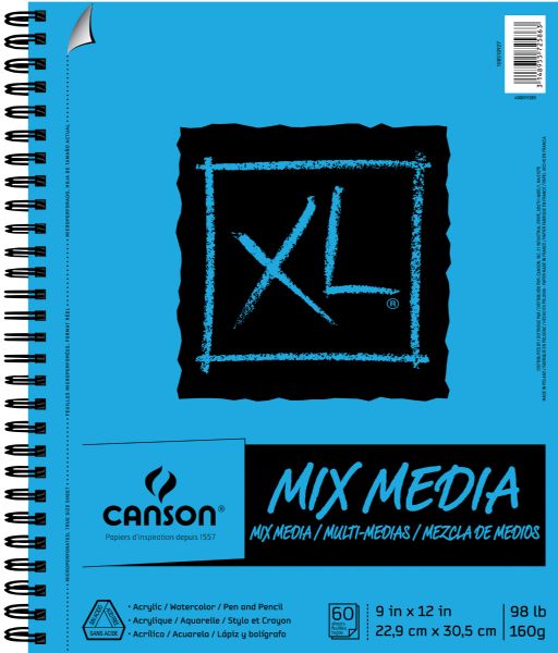 9" x 12" Mix Media Pad (Side Wire)