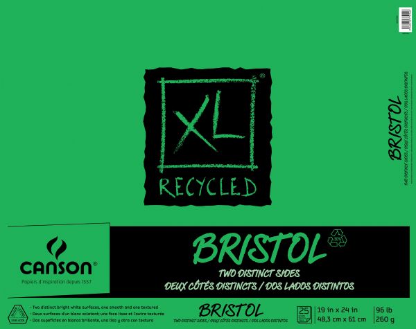 19" x 24" Recycled Bristol Pad (Fold Over)