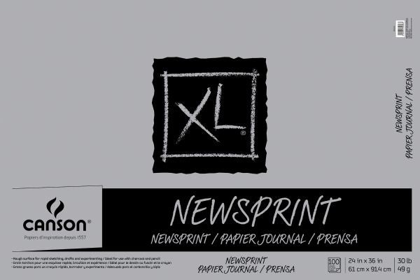 24" x 36" Newsprint 100-Sheet Pad (Fold Over)