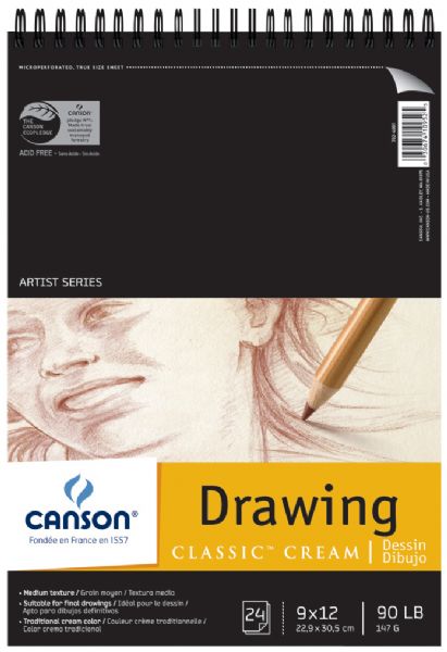 9" x 12" Drawing Pad (Top Wire)