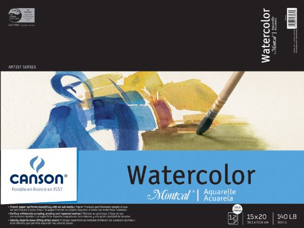 15" x 20" Cold Press Watercolor Pad (Fold Over)