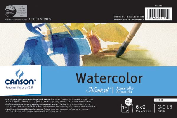 6" x 9" Watercolor Cold Press Block Pad 140lb/300g