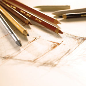 Sketching and Drawing Pencils Sepia