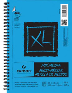 5 1/2&quot; x 8 1/2&quot; Mix Media Pad (Side Wire)