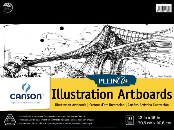 12" x 16" Plein Air Illustration Artboard Pad (Glue Bound)