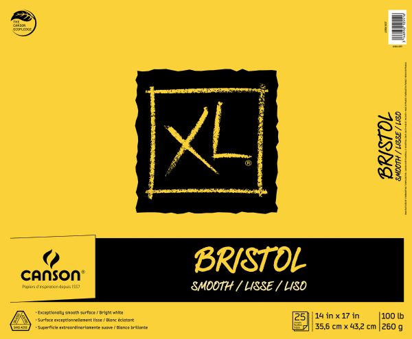 14" x 17" Smooth Bristol Pad (Fold Over)