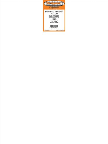 18 x 24 Unprinted Vellum 100-Sheet Pack