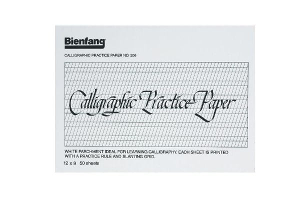 9" x 12" Calligraphic Practice Paper Pad