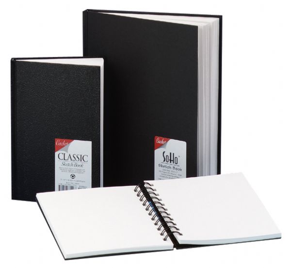Pentalic Traditional Hardbound Sketchbook - Black, 110 sheets / 8.5 x 11 in  - Fry's Food Stores