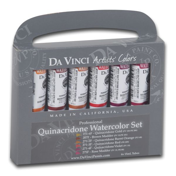 Watercolor Paint 6-Color Quinacridone Set