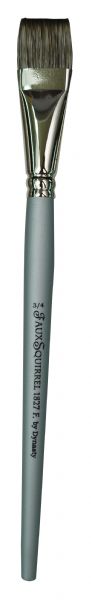 Faux Squirrel Synthetic Watercolor Brush Flat 3/4