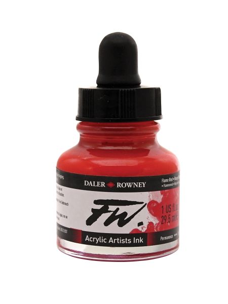 Liquid Artists' Acrylic Ink 1 oz. Flame Red